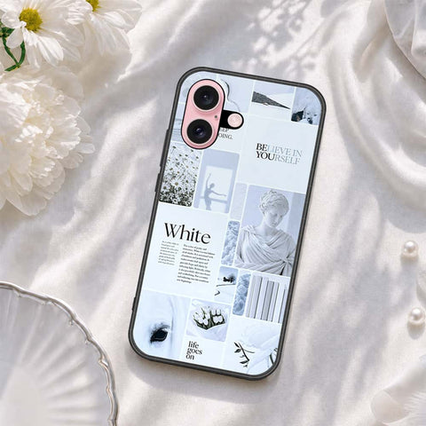 iPhone 16 Plus - ONation Aesthetic Collage Series - HQ Ultra Shine Premium Infinity Glass Soft Silicon Borders Case