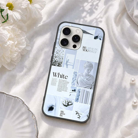 iPhone 16 Pro Max - ONation Aesthetic Collage Series - HQ Ultra Shine Premium Infinity Glass Soft Silicon Borders Case