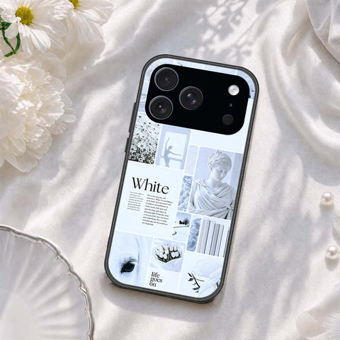 iPhone 17 Pro Max - ONation Aesthetic Collage Series - HQ Ultra Shine Premium Infinity Glass Soft Silicon Borders Case
