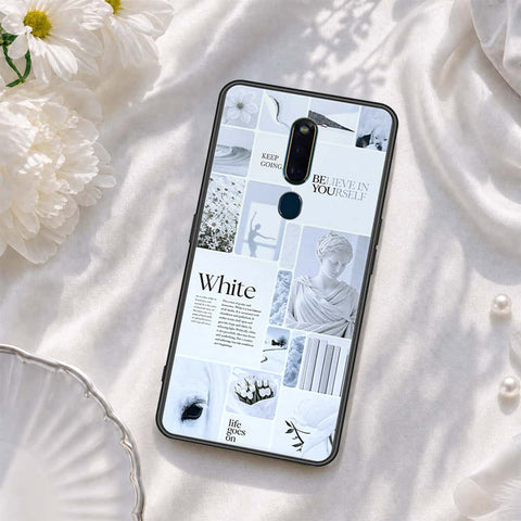 Huawei Honor Play 8A Cover - ONation Aesthetic Collage Series - HQ Ultra Shine Premium Infinity Glass Soft Silicon Borders Case
