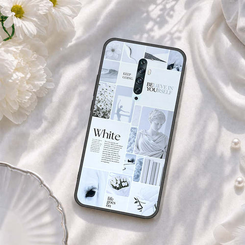 Oppo Reno 2 Cover - ONation Aesthetic Collage Series - HQ Ultra Shine Premium Infinity Glass Soft Silicon Borders Case