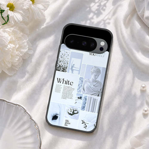 Google Pixel 9 Cover - ONation Aesthetic Collage Series - HQ Ultra Shine Premium Infinity Glass Soft Silicon Borders Case