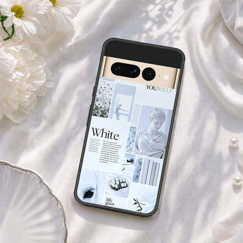 Google Pixel 7 Pro Cover - ONation Aesthetic Collage Series - HQ Ultra Shine Premium Infinity Glass Soft Silicon Borders Case