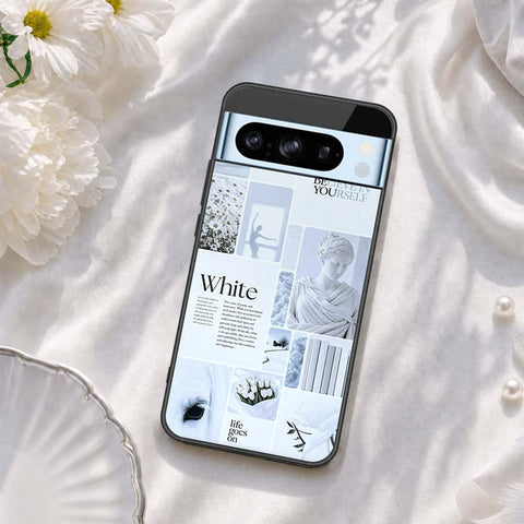 Google Pixel 8 Pro Cover - ONation Aesthetic Collage Series - HQ Ultra Shine Premium Infinity Glass Soft Silicon Borders Case
