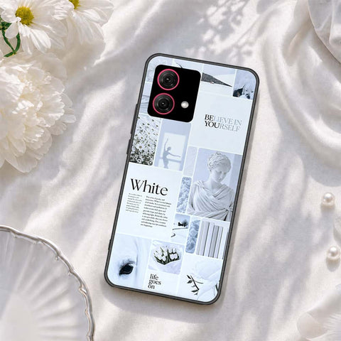 Motorola Moto G84 Cover - ONation Aesthetic Collage Series - HQ Ultra Shine Premium Infinity Glass Soft Silicon Borders Case
