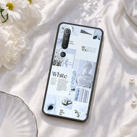 Xiaomi Mi 10 Cover - ONation Aesthetic Collage Series - HQ Ultra Shine Premium Infinity Glass Soft Silicon Borders Case
