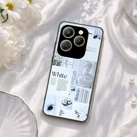 Tecno Spark 20 Pro Cover - ONation Aesthetic Collage Series - HQ Ultra Shine Premium Infinity Glass Soft Silicon Borders Case