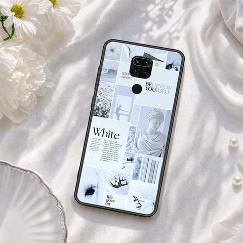 Xiaomi Redmi Note 9 Cover - ONation Aesthetic Collage Series - HQ Ultra Shine Premium Infinity Glass Soft Silicon Borders Case