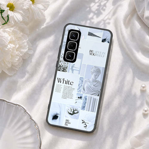 Infinix Hot 60 Pro Plus Cover - ONation Aesthetic Collage Series - HQ Ultra Shine Premium Infinity Glass Soft Silicon Borders Case