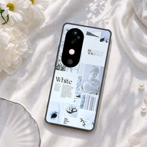 Vivo S19 Cover - ONation Aesthetic Collage Series - HQ Ultra Shine Premium Infinity Glass Soft Silicon Borders Case