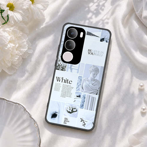 Vivo Y29 5G Cover - ONation Aesthetic Collage Series - HQ Ultra Shine Premium Infinity Glass Soft Silicon Borders Case