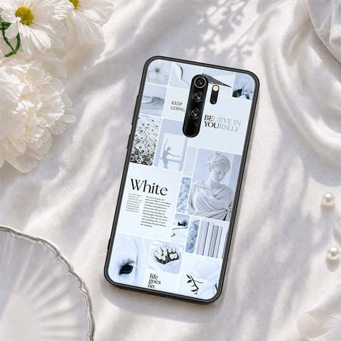 Xiaomi Redmi Note 8 Pro Cover - ONation Aesthetic Collage Series - HQ Ultra Shine Premium Infinity Glass Soft Silicon Borders Case