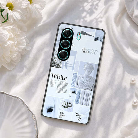 Tecno Camon 40 Pro 5G Cover - ONation Aesthetic Collage Series - HQ Ultra Shine Premium Infinity Glass Soft Silicon Borders Case