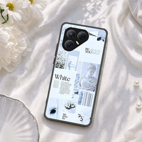 Tecno Pova 7 4G Cover - ONation Aesthetic Collage Series - HQ Ultra Shine Premium Infinity Glass Soft Silicon Borders Case