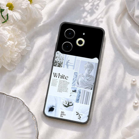 Tecno Pova 6 Cover - ONation Aesthetic Collage Series - HQ Ultra Shine Premium Infinity Glass Soft Silicon Borders Case