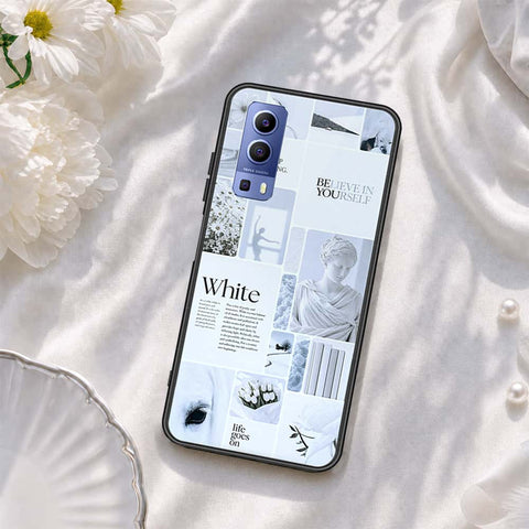 Vivo Y52 5G Cover - ONation Aesthetic Collage Series - HQ Ultra Shine Premium Infinity Glass Soft Silicon Borders Case