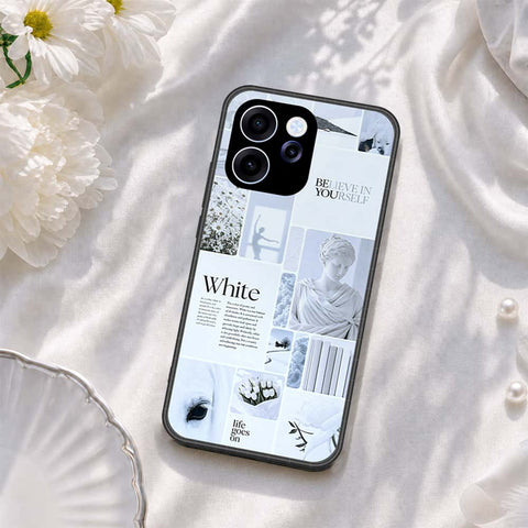 Oppo Reno 15F Cover - ONation Aesthetic Collage Series - HQ Ultra Shine Premium Infinity Glass Soft Silicon Borders Case