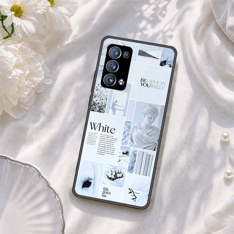 Oppo Reno 6 Pro 5G (Snapdragon) Cover - ONation Aesthetic Collage Series - HQ Ultra Shine Premium Infinity Glass Soft Silicon Borders Case