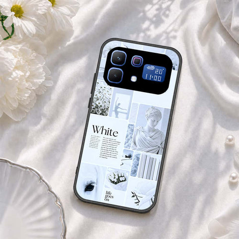 Infinix Note 60 Cover - ONation Aesthetic Collage Series - HQ Ultra Shine Premium Infinity Glass Soft Silicon Borders Case