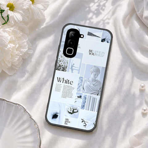 Infinix Hot 70 Cover - ONation Aesthetic Collage Series - HQ Ultra Shine Premium Infinity Glass Soft Silicon Borders Case