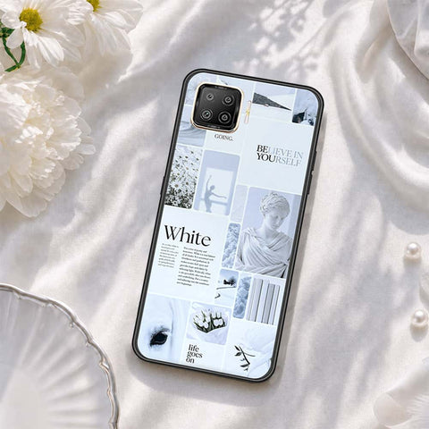 Oppo Reno4 Lite Cover - ONation Aesthetic Collage Series - HQ Ultra Shine Premium Infinity Glass Soft Silicon Borders Case