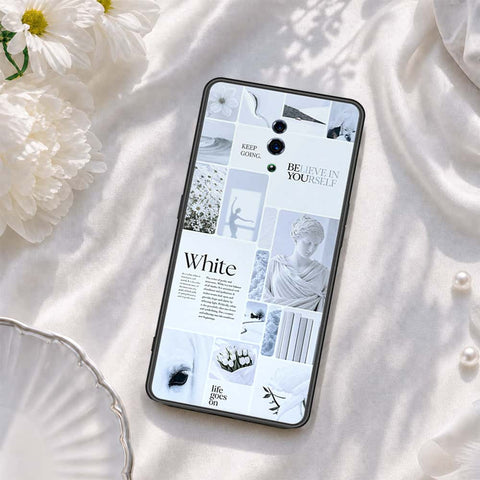 Oppo Reno Cover - ONation Aesthetic Collage Series - HQ Ultra Shine Premium Infinity Glass Soft Silicon Borders Case