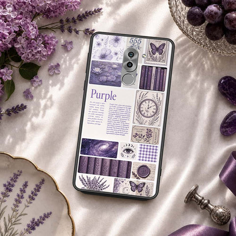 Huawei Honor 6X Cover - ONation Aesthetic Collage Series - HQ Ultra Shine Premium Infinity Glass Soft Silicon Borders Case