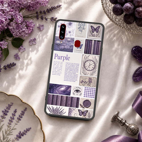 Samsung Galaxy A20s Cover - ONation Aesthetic Collage Series - HQ Ultra Shine Premium Infinity Glass Soft Silicon Borders Case