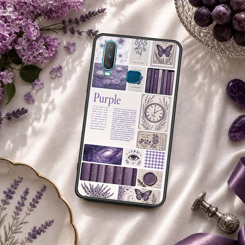 Vivo Y15 Cover - ONation Aesthetic Collage Series - HQ Ultra Shine Premium Infinity Glass Soft Silicon Borders Case