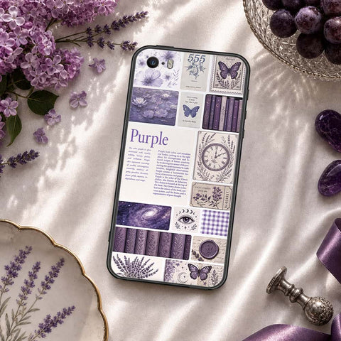 iPhone 5 Cover - ONation Aesthetic Collage Series - HQ Ultra Shine Premium Infinity Glass Soft Silicon Borders Case