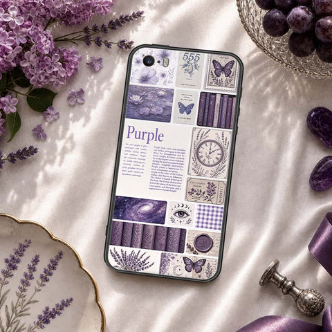 iPhone 5s Cover - ONation Aesthetic Collage Series - HQ Ultra Shine Premium Infinity Glass Soft Silicon Borders Case
