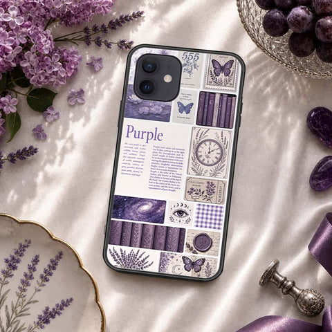iPhone 12 - ONation Aesthetic Collage Series - HQ Ultra Shine Premium Infinity Glass Soft Silicon Borders Case