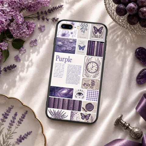 iPhone 8 Plus / 7 Plus - ONation Aesthetic Collage Series - HQ Ultra Shine Premium Infinity Glass Soft Silicon Borders Case