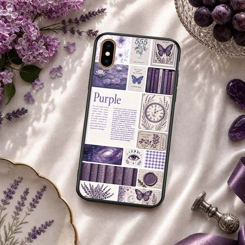 iPhone XS Max - ONation Aesthetic Collage Series - HQ Ultra Shine Premium Infinity Glass Soft Silicon Borders Case