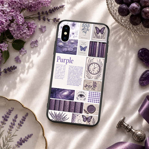 iPhone XS / X - ONation Aesthetic Collage Series - HQ Ultra Shine Premium Infinity Glass Soft Silicon Borders Case