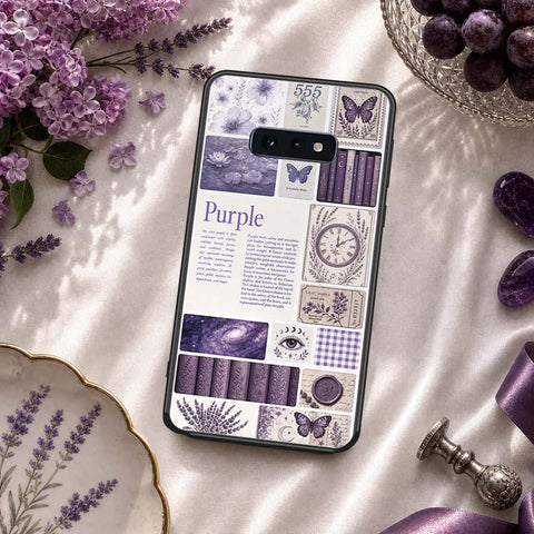 Samsung Galaxy S10e Cover - ONation Aesthetic Collage Series - HQ Ultra Shine Premium Infinity Glass Soft Silicon Borders Case