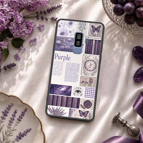 Samsung Galaxy S9 Plus Cover - ONation Aesthetic Collage Series - HQ Ultra Shine Premium Infinity Glass Soft Silicon Borders Case
