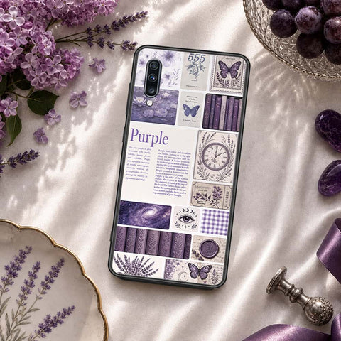 Samsung Galaxy A70s Cover - ONation Aesthetic Collage Series - HQ Ultra Shine Premium Infinity Glass Soft Silicon Borders Case