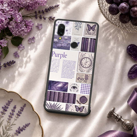 Xiaomi Redmi 7 Cover - ONation Aesthetic Collage Series - HQ Ultra Shine Premium Infinity Glass Soft Silicon Borders Case