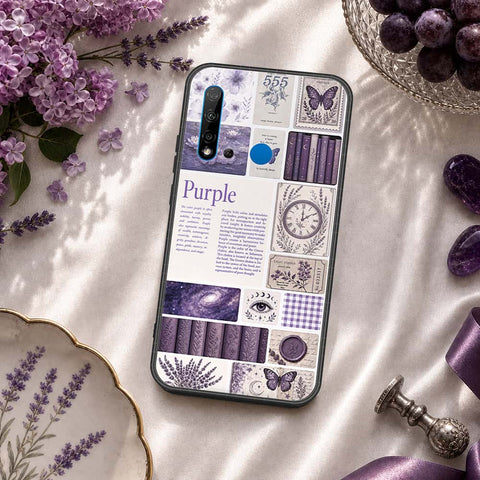 Huawei P20 Lite 2019 Cover - ONation Aesthetic Collage Series - HQ Ultra Shine Premium Infinity Glass Soft Silicon Borders Case