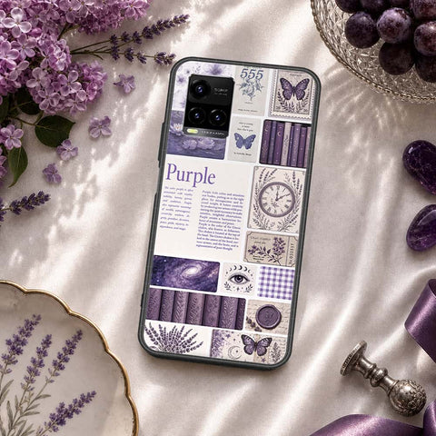 Vivo Y33s Cover - ONation Aesthetic Collage Series - HQ Ultra Shine Premium Infinity Glass Soft Silicon Borders Case