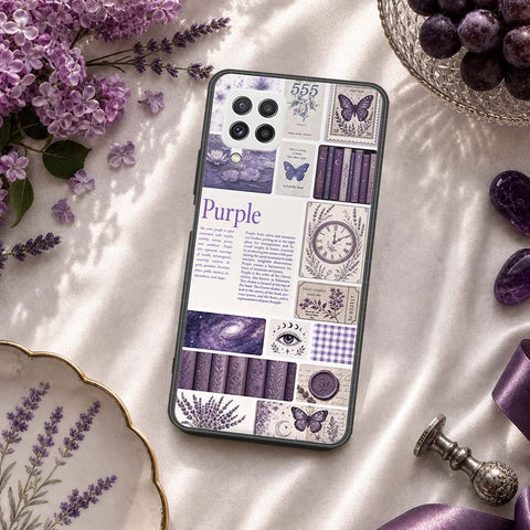 Samsung Galaxy M22 Cover - ONation Aesthetic Collage Series - HQ Ultra Shine Premium Infinity Glass Soft Silicon Borders Case