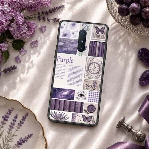 OnePlus 8 Cover - ONation Aesthetic Collage Series - HQ Ultra Shine Premium Infinity Glass Soft Silicon Borders Case