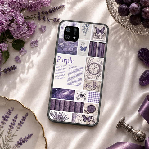 Oppo A16e Cover - ONation Aesthetic Collage Series - HQ Ultra Shine Premium Infinity Glass Soft Silicon Borders Case