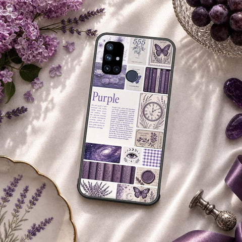 OnePlus Nord N10 Cover - ONation Aesthetic Collage Series - HQ Ultra Shine Premium Infinity Glass Soft Silicon Borders Case