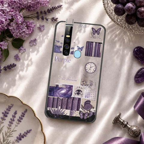 Tecno Camon 15 Pro Cover - ONation Aesthetic Collage Series - HQ Ultra Shine Premium Infinity Glass Soft Silicon Borders Case