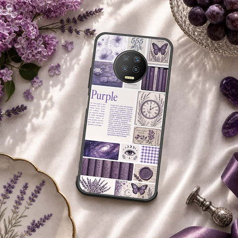 Infinix Note 7 Cover - ONation Aesthetic Collage Series - HQ Ultra Shine Premium Infinity Glass Soft Silicon Borders Case