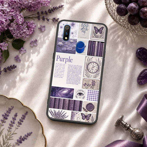 Realme 3 Pro Cover - ONation Aesthetic Collage Series - HQ Ultra Shine Premium Infinity Glass Soft Silicon Borders Case
