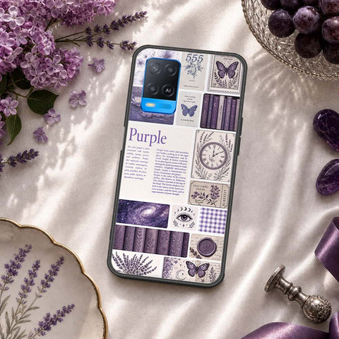 Oppo A54 4G Cover - ONation Aesthetic Collage Series - HQ Ultra Shine Premium Infinity Glass Soft Silicon Borders Case