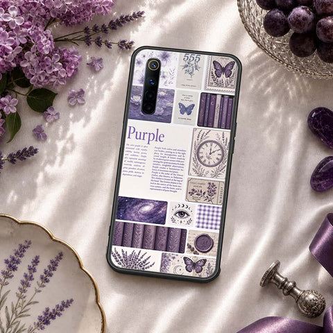 Realme 6 Cover - ONation Aesthetic Collage Series - HQ Ultra Shine Premium Infinity Glass Soft Silicon Borders Case